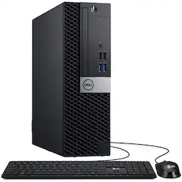 Dell - Refurbished Excellent - OptiPlex SFF Desktop Computer PC | Intel Core i5-6th 3.20GHz | 8GB DDR4 RAM | 256GB SSD | KB & Mouse | Wi-Fi |Window11 - Black