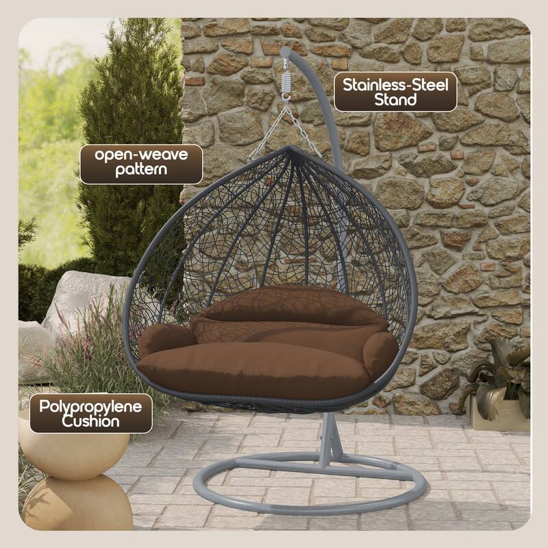 Stainless-Steel Stand  
Open-weave pattern  
Polypropylene Cushion