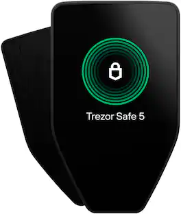 Trezor - Safe 5 - Passphrase & Secure Element Crypto Hardware Wallet with Touch Screen and Haptic Feedback - Black Graphite