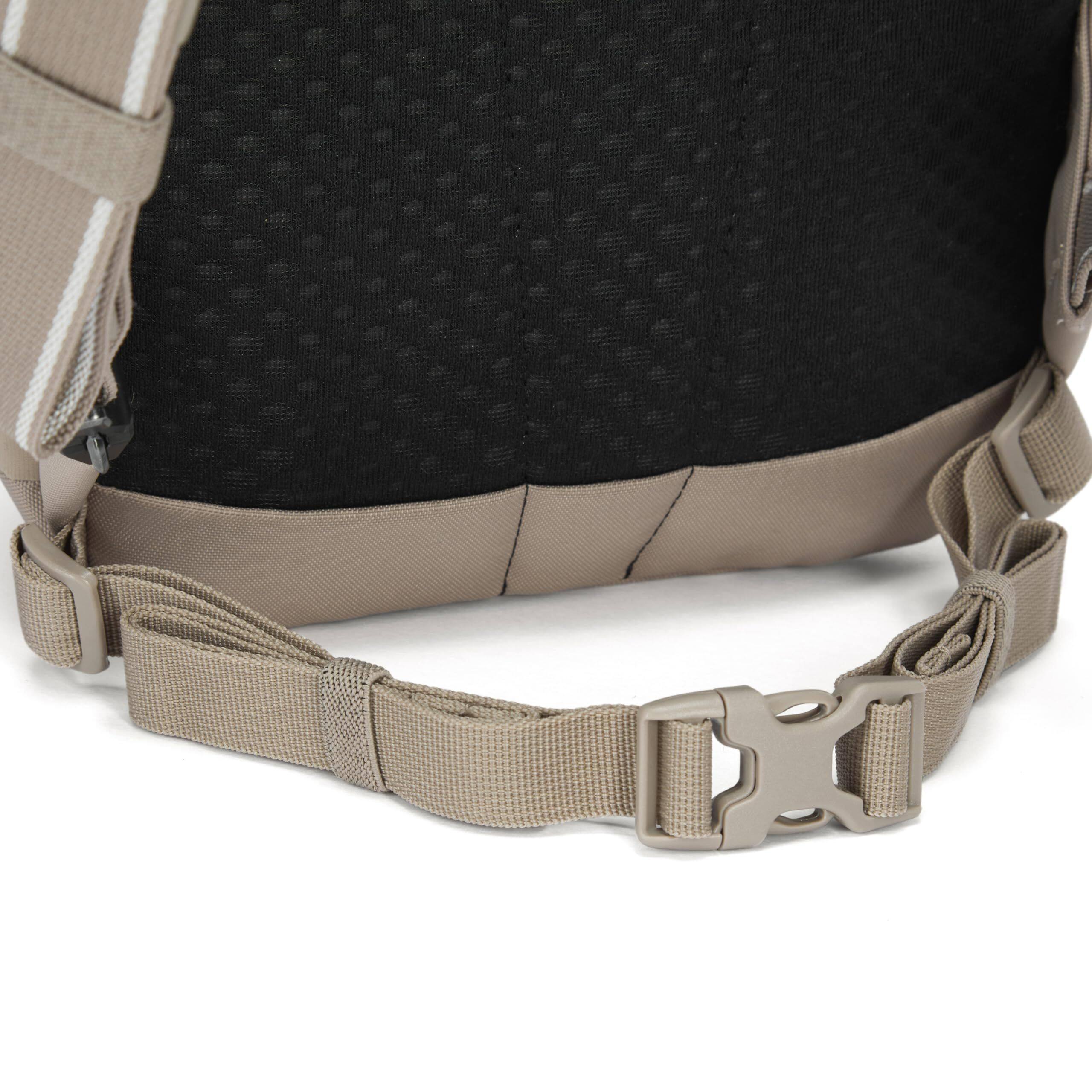 Alt View 1. Pacsafe - V 12L Tech Backpack - Beige.
