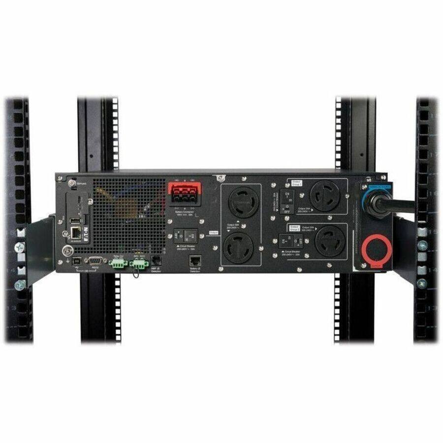 Alt View 2. Eaton - Eaton 9PX G2 3000VA 3000W 208V Online Double-Conversion UPS - L6-30P or Hardwired Input, 2 L6-20R, 2 L6-30R, Hardwired - black.