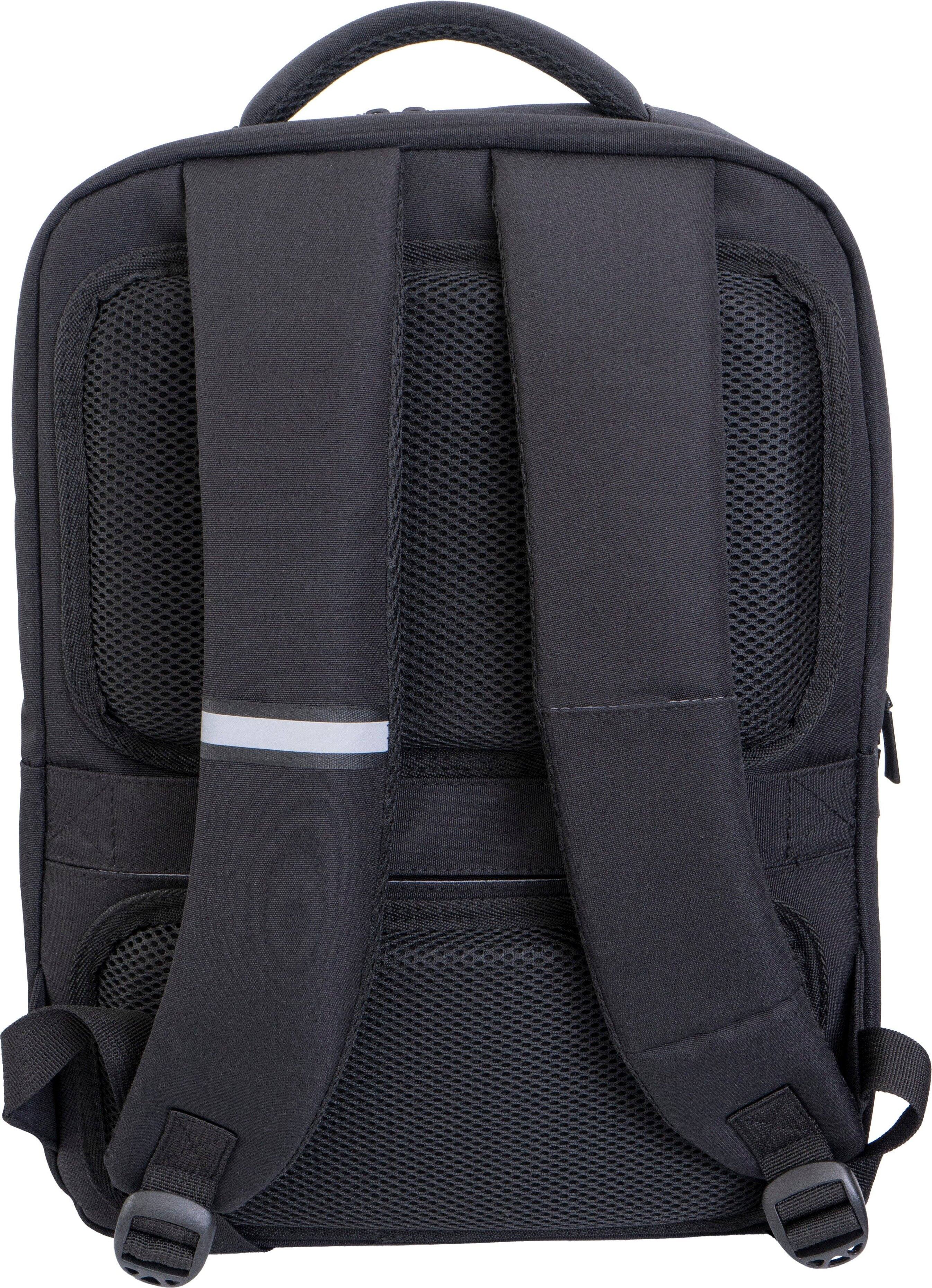 Alt View 3. Jack Abrahams - Jack Abrahams The Collins Nylon Workbook Backpack - Black - Black.