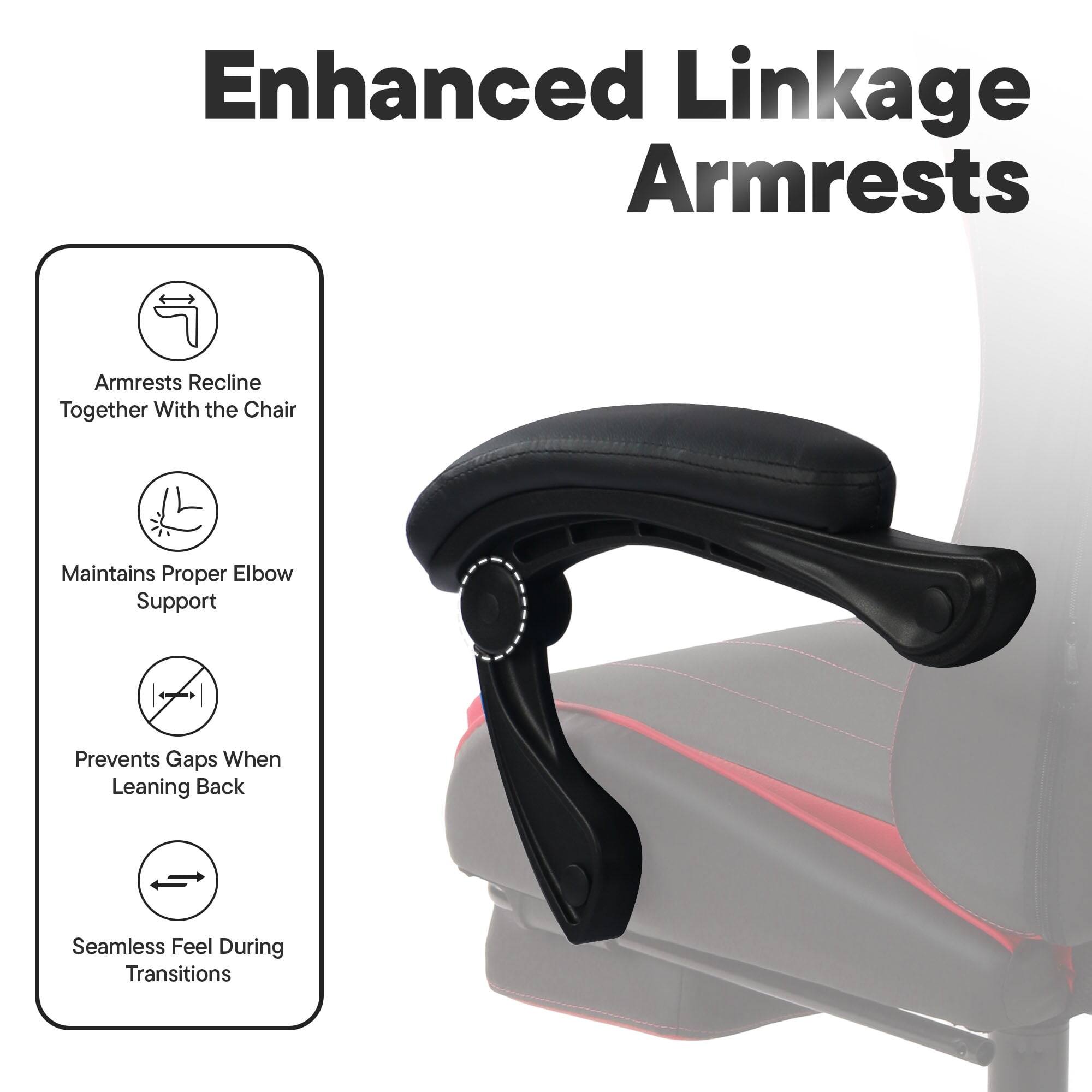 Enhanced Linkage Armrests

- Armrests recline together with the chair
- Maintains proper elbow support
- Prevents gaps when leaning back
- Seamless feel during transitions