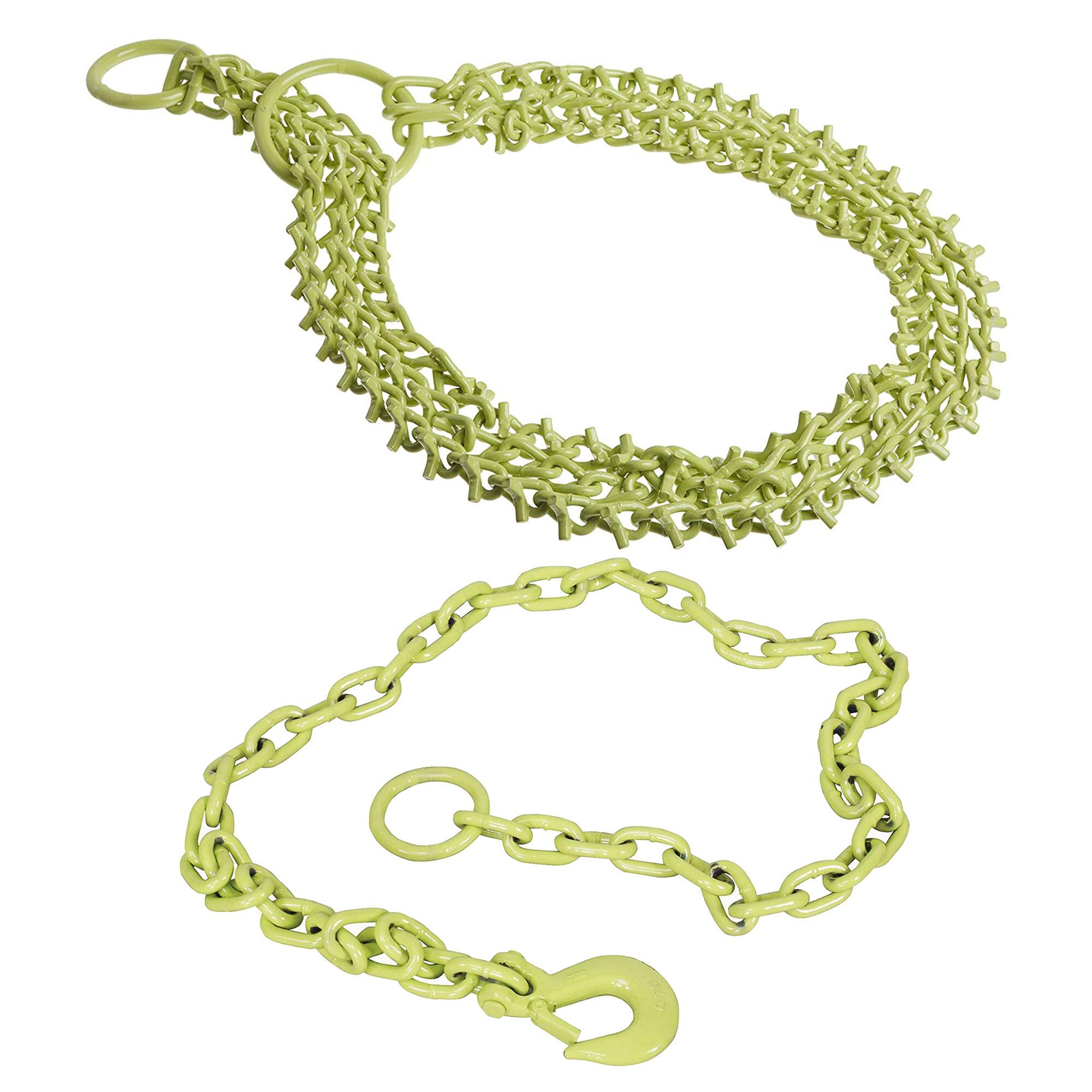 Alt View 7. Brush Grubber - Brush Grubber 4 Foot Triple Chain for ATV & UTV & Tugger Extreme Chain, Green.