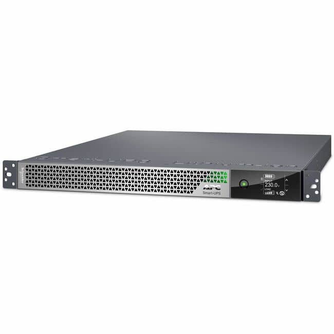 APC - Smart-UPS Ultra On-Line, 3000VA, Lithium-ion, Rack/Tower 1U, 208/230V, 3x C13, 2x C19 IEC outlets, Network Card - Silver Gray