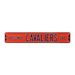 Authentic Street Signs - Virginia Cavaliers 6" x 36" College Ave Street Sign - Orange