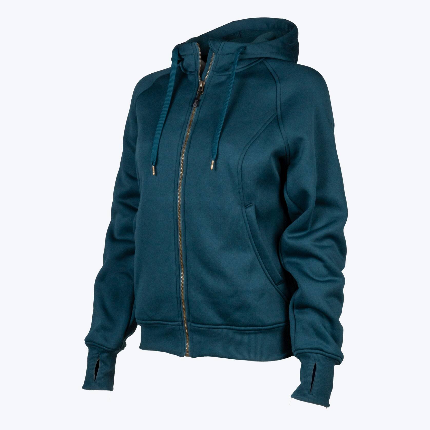 Alt View 6. Mobile Warming - Women's Highland Heated Hoodie - Dark Teal.