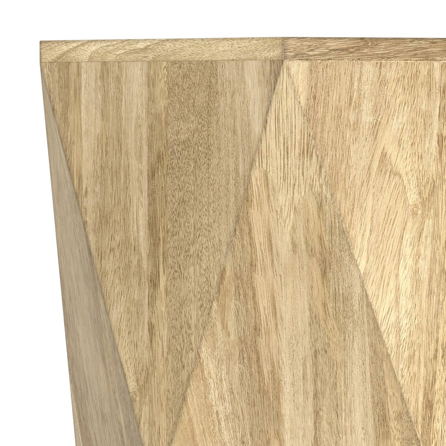 Alt View 6. Simpli Home - Mckinley 16 inch Wide Solid Wood Contemporary End Table in Natural, Assembled - Natural.