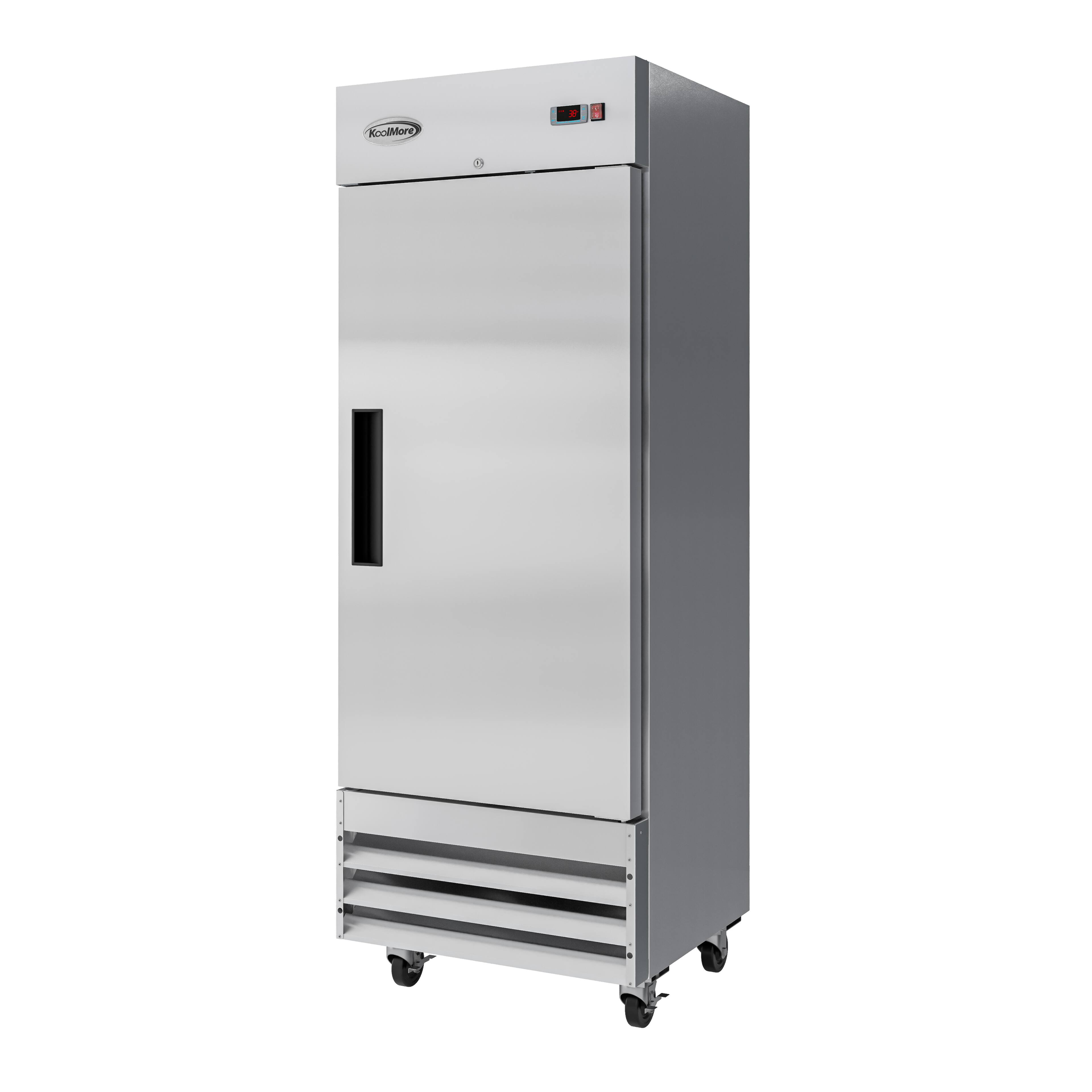 Alt View 4. Koolmore - 29 in. One-Door Reach-In Refrigerator - 15.5 Cu Ft. RIR-1D-SS-19C - Stainless-Steel.