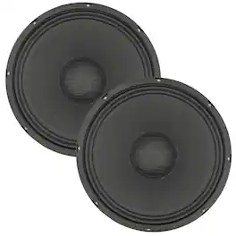5 CORE - 12 Inch Car Audio Speaker Pair 200W 4 Ohm Loud Clear Sound Replacement Component Driver - Black
