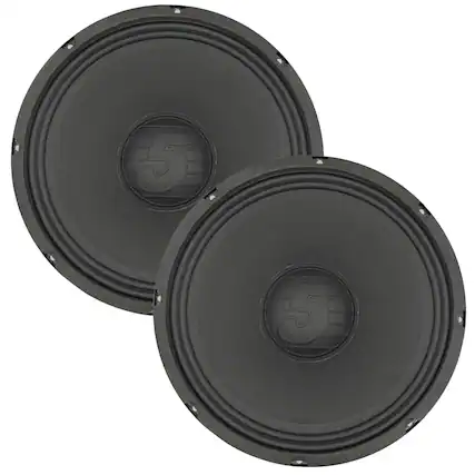 Front. 5 CORE - 5 Core 12 Inch Speaker Pair 200W PA DJ Loudspeaker 8 Ohm Replacement Driver w 30 Oz Magnet - Black.