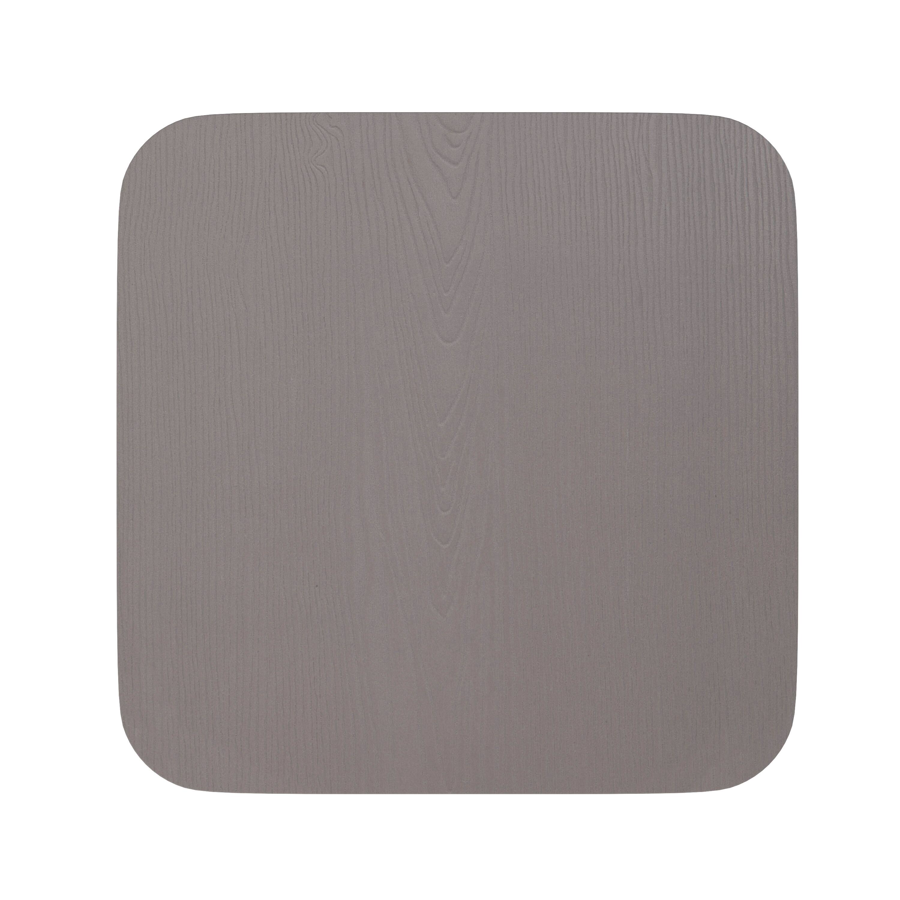 Alt View 9. Emma + Oliver - Stryde All-Weather Durable Polyresin Seat for Colorful Metal Dining Chairs, Counter Stools and Bar Stools - Gray.