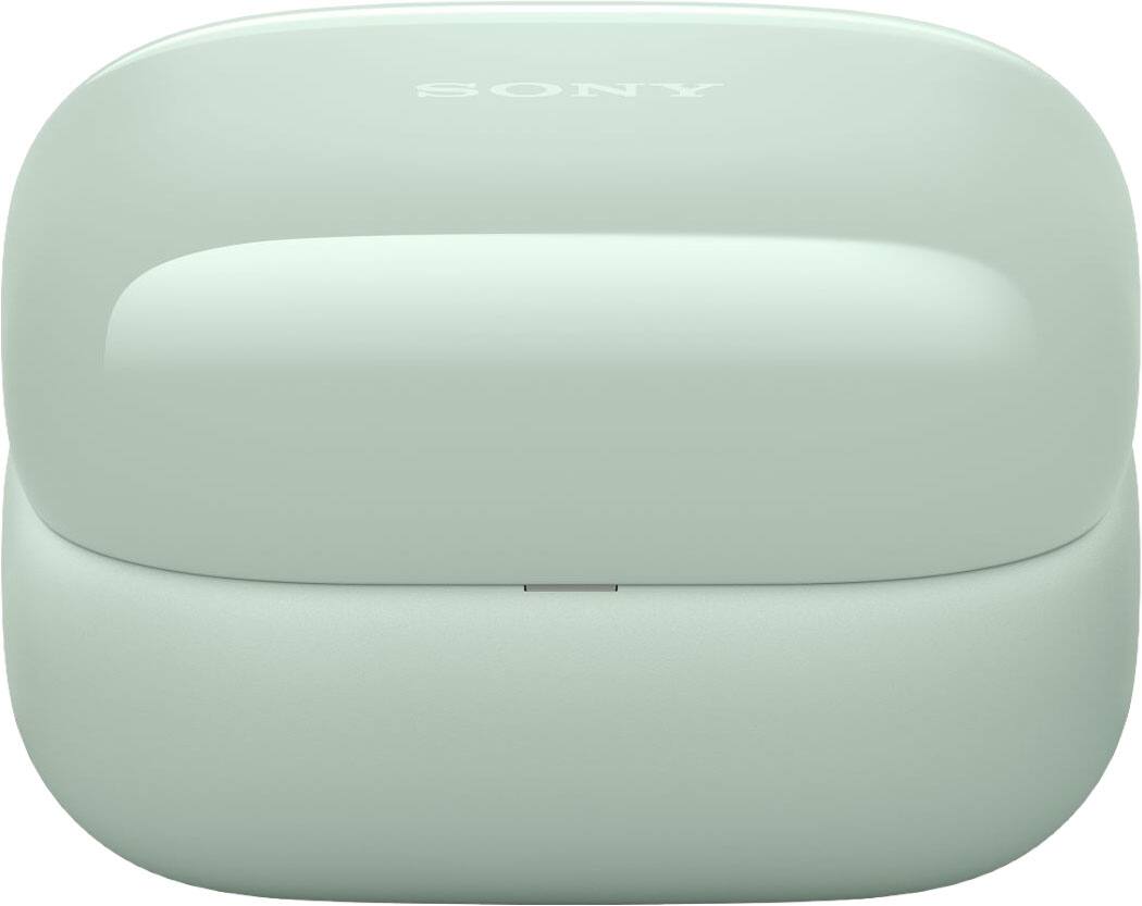 Back. Sony - LinkBuds Clip Truly Wireless Open Earbuds - Green.