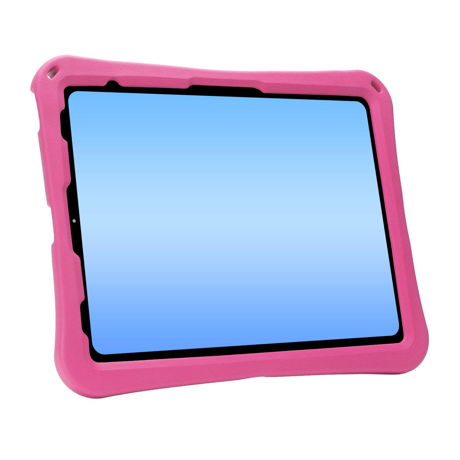 Alt View 2. Dteck - for Apple iPad Air (M4) 13" 2026/(M3) 2025/(M2) 2024 Rugged Case,Shockproof Heavy Duty EVA Cover with Rotating Stand - Rose.