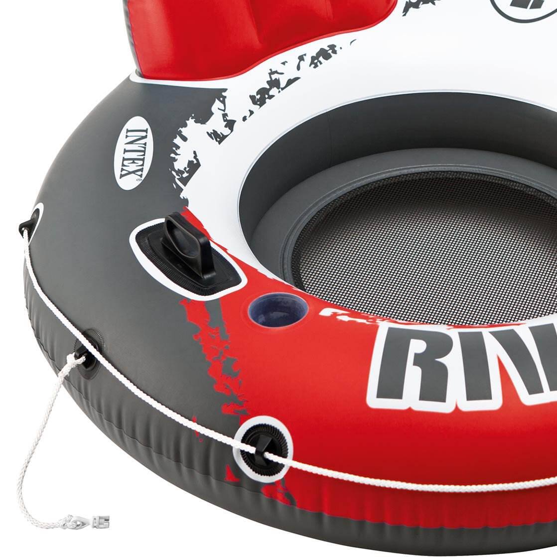 Alt View 11. Intex - River Run 1 Person 53-Inch Inflatable Floating Tube Lake Pool Ocean Raft - Red.