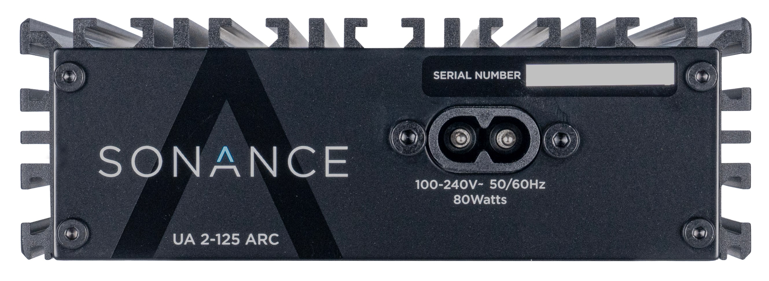 Sonance - UA 2-125 ARC – 2-Channel TV Audio Amplifier with HDMI eARC/CEC (Each) - Black