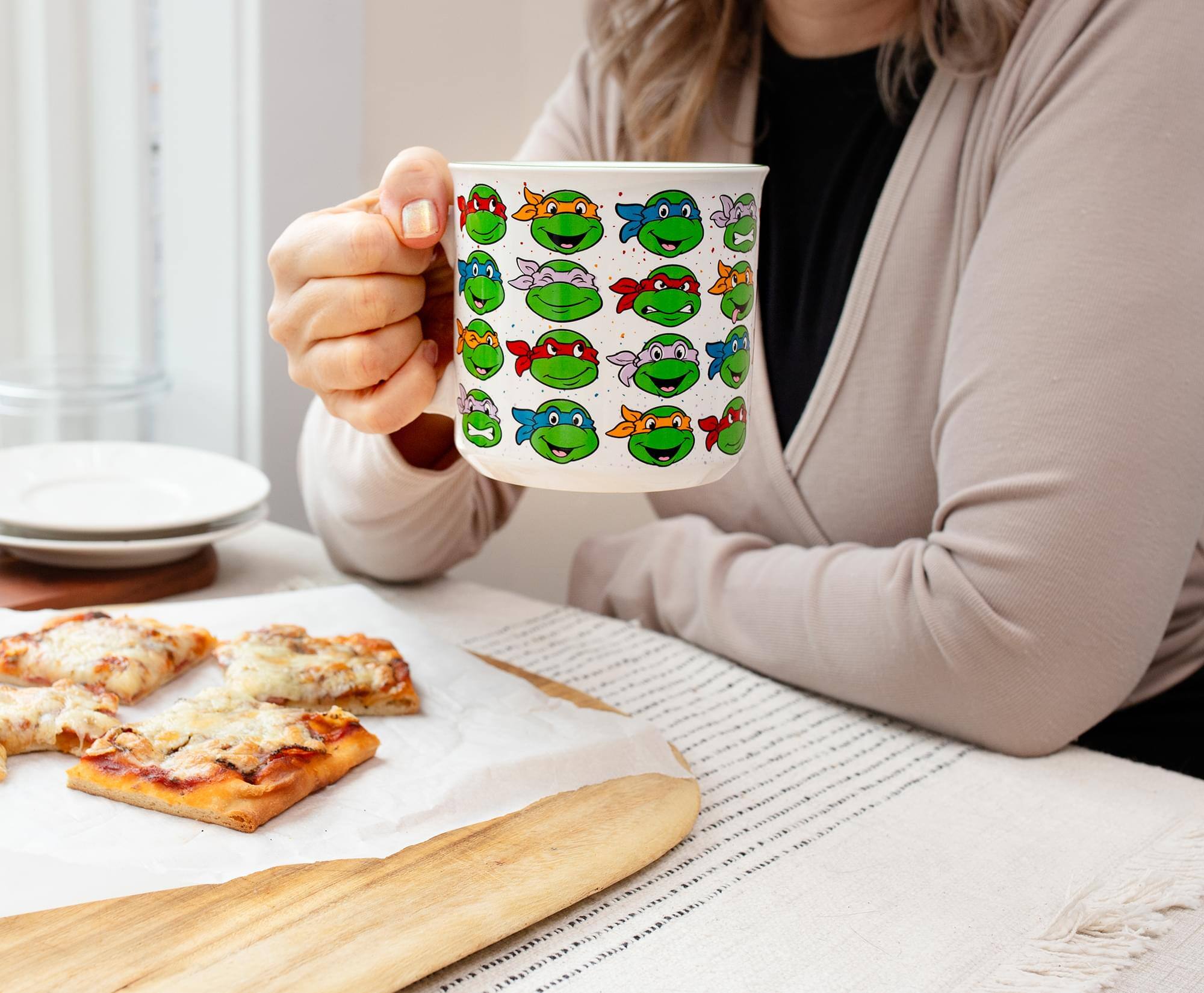 Alt View 4. Silver Buffalo - Teenage Mutant Ninja Turtles Portraits Ceramic Camper Mug | Holds 20 Ounces - Green.