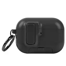 Front. Vena - For Apple AirPods Pro 3 Case Cover Magsafe, with Auto Open Lock, Dual Layer Case Cover For AirPods Pro Gen 3 3rd, Black - Black.