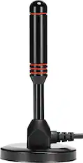 Front. Core Innovations - Amplified Magnetic Indoor HDTV Antenna 60-Mile Range with 3G/4G LTE Filter - Black.