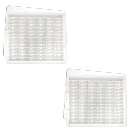 Front. Bead Storage Solutions - Elizabeth Ward Bead Storage Solutions 82 Piece Craft Supplies Organizer (2 Pack).