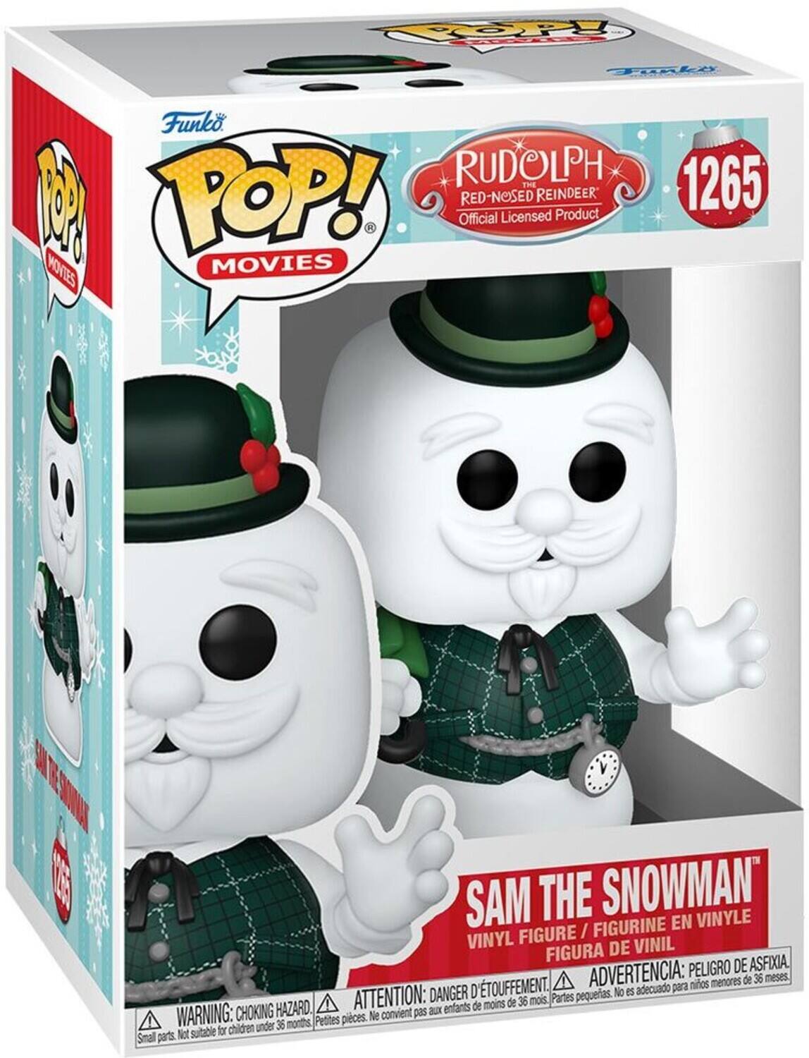OPY Tinko Funko. RUDOLPH THE RED-NOSED REINDEER Official Licensed Product 1265 I POP! MOVIES E SONNAA SAM THE SNOWMAN VINYLE / FIGURINE EN VINYL FIGURE VINIL FIGURA DE PELIGRO DE ASFIXIA. TOUFFEMENT. ADVERTENCIA: para nios menores de 36 meses DANGER D pequeas. No es adecuado HAZARD. ATTENTION: enfants de moins de 36 mois Partes WARNING: CHOKING convient pas aux Petites pieces. Ne children under 36 months Not suitable for Small parts.