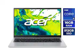 Acer - Aspire Go 15 AI Ready Laptop - Intel Core i9-13900H - 16GB RAM - 512GB SSD - Windows 11 Home (NX.JSDAA.001) - Silver
