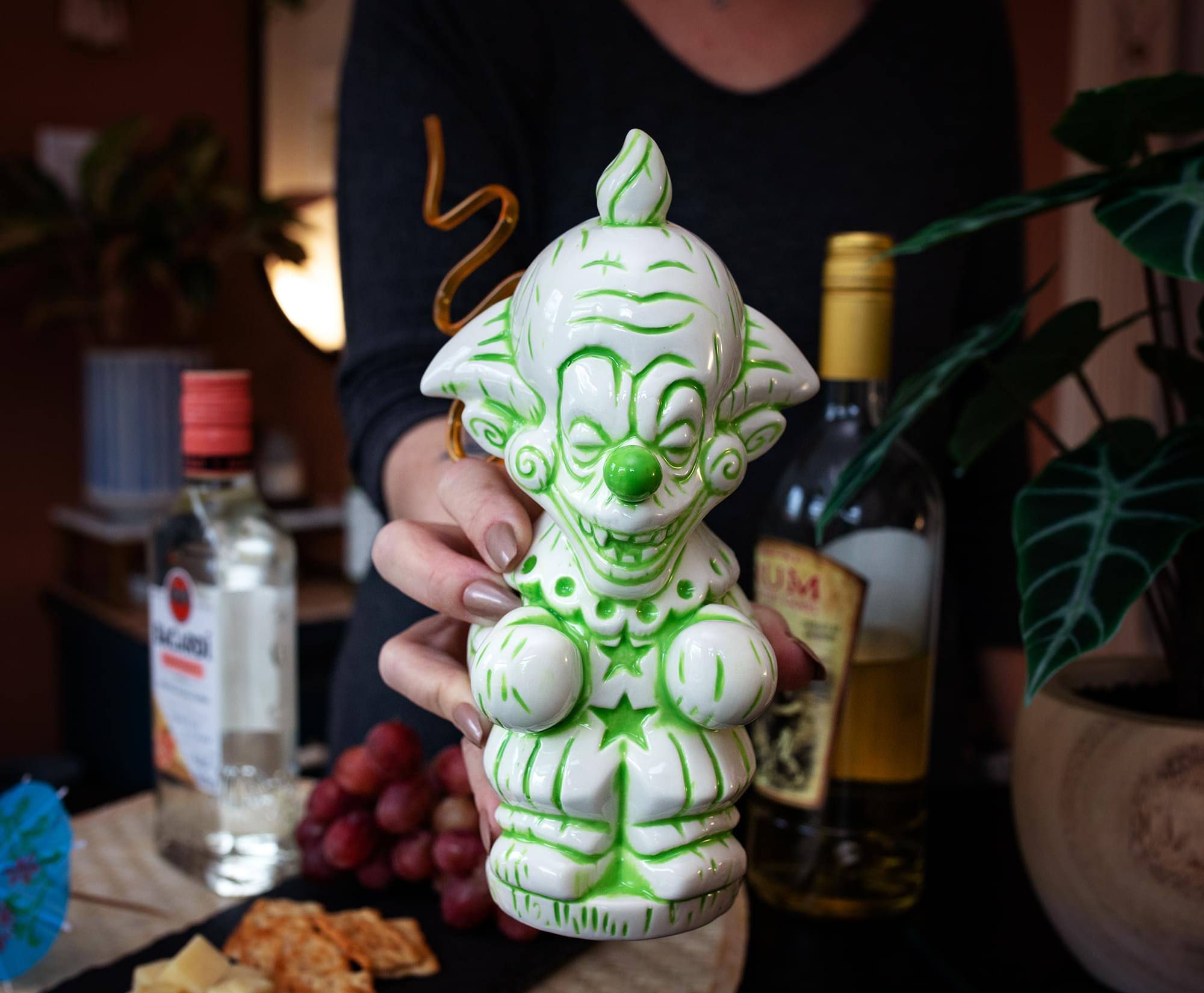 Alt View 5. Toynk - Geeki Tikis Killer Klowns From Outer Space Shorty Ceramic Mug | Holds 10 Ounces - Green.