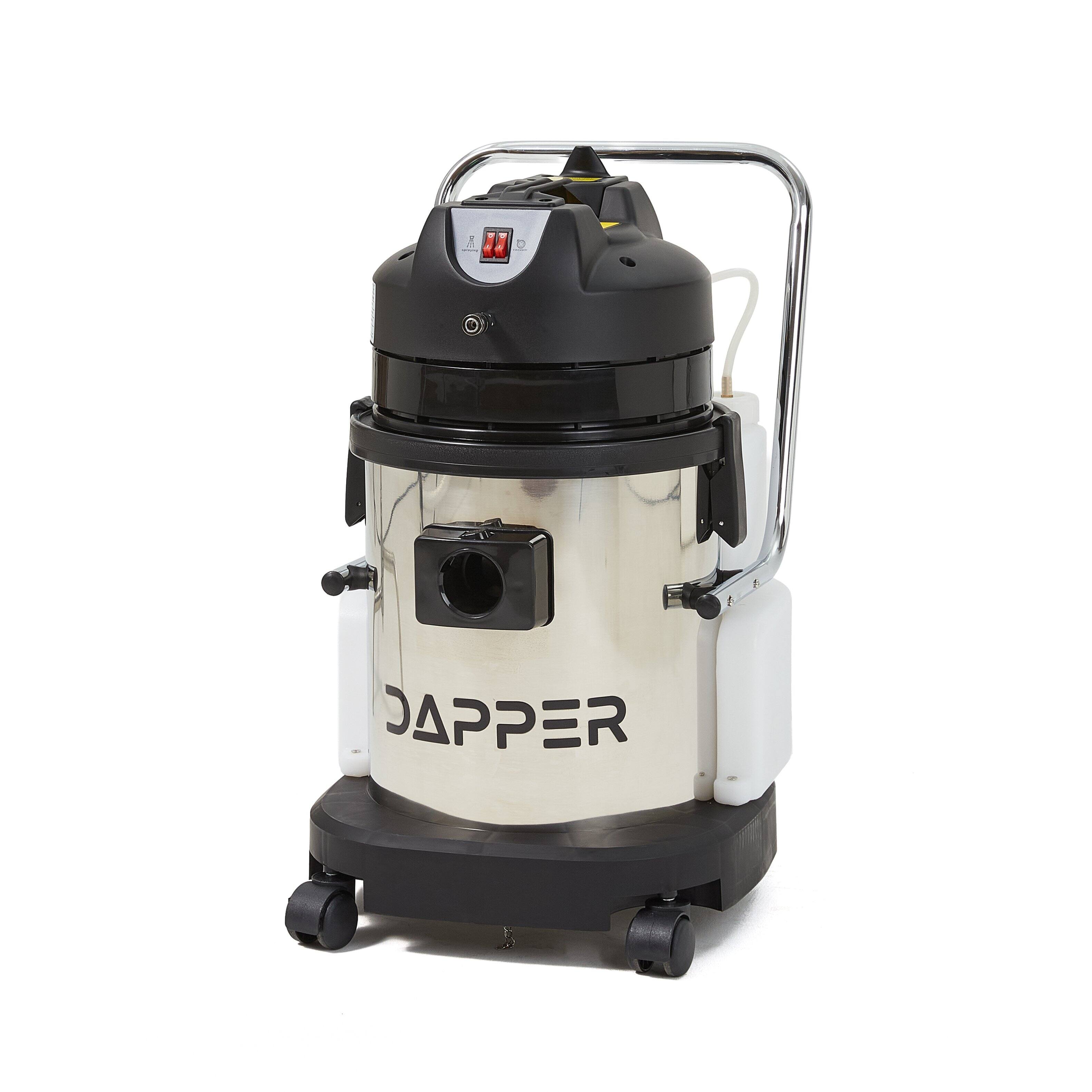 Alt View 6. Dapper Supply - Commercial 4-in-1 Wet/Dry Carpet Extractor, 100 PSI, 2.6 Gal. Solution, 5.5 Gal. Recovery Tank - Gray.
