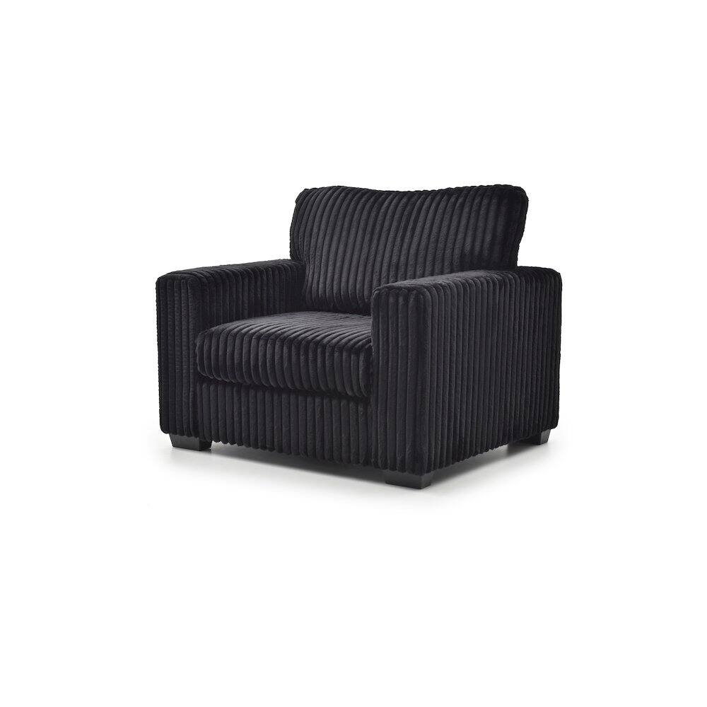 Angle. Glory Furniture - Teddy Chair - Black.