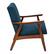 Left. OSP Home Furnishings - Davis Mid-Century Fabric Armchair - Klein Azure.