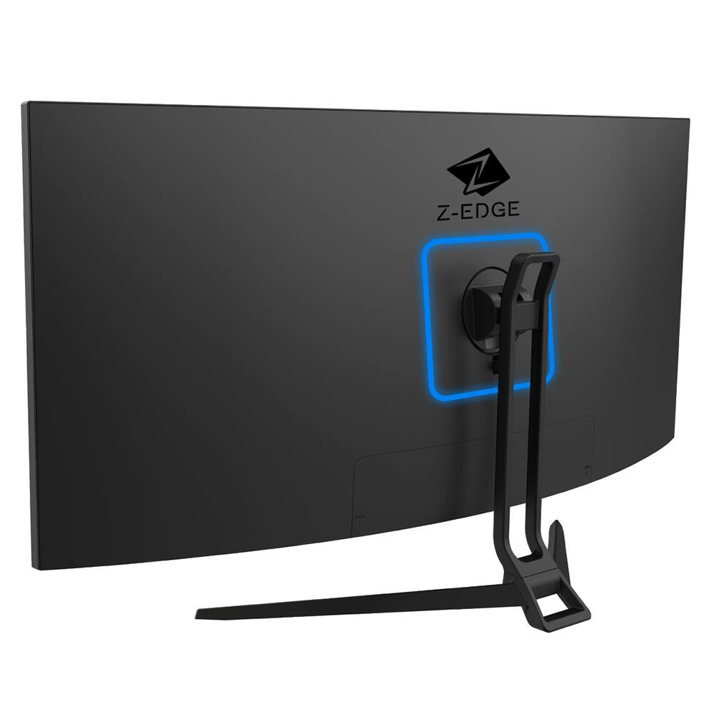Back. Z-Edge - 34" 21:9 UWQHD 3440x1440 165Hz 1ms Curved Gaming Monitor, FreeSync, HDMI x2, DP x2, PBP & PIP Mode - Black.