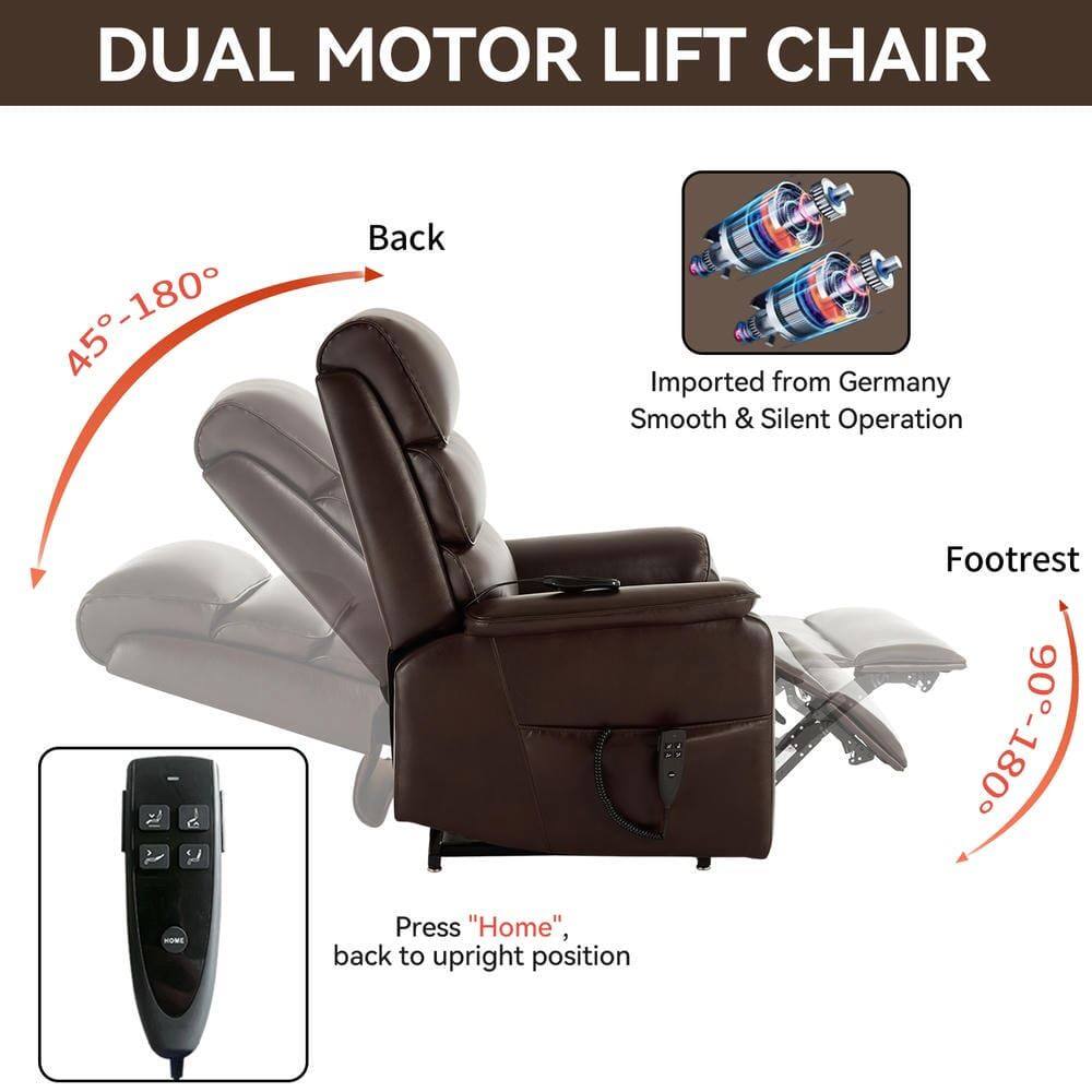 DUAL MOTOR LIFT CHAIR

- Back: 45°-180°
- Footrest: 0°-87°

Imported from Germany
Smooth & Silent Operation

Press "Home" to return to upright position