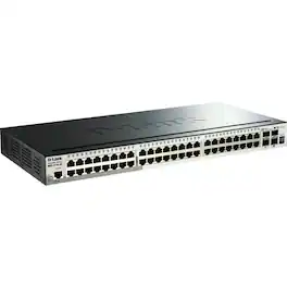 D-Link - 52-Port Gigabit Stackable SmartPro Switch Including 4 10GbE SFP+ Ports - 52 Ports - Manageable - Gigabit - Unknown