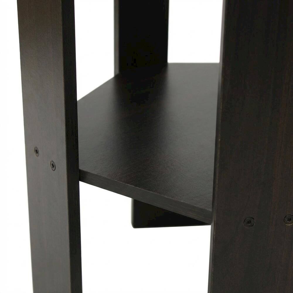 Alt View 1. FurniFact - FurniFact End Side Table, Quality Build, Durable Wood Frame - Espresso - Espresso.