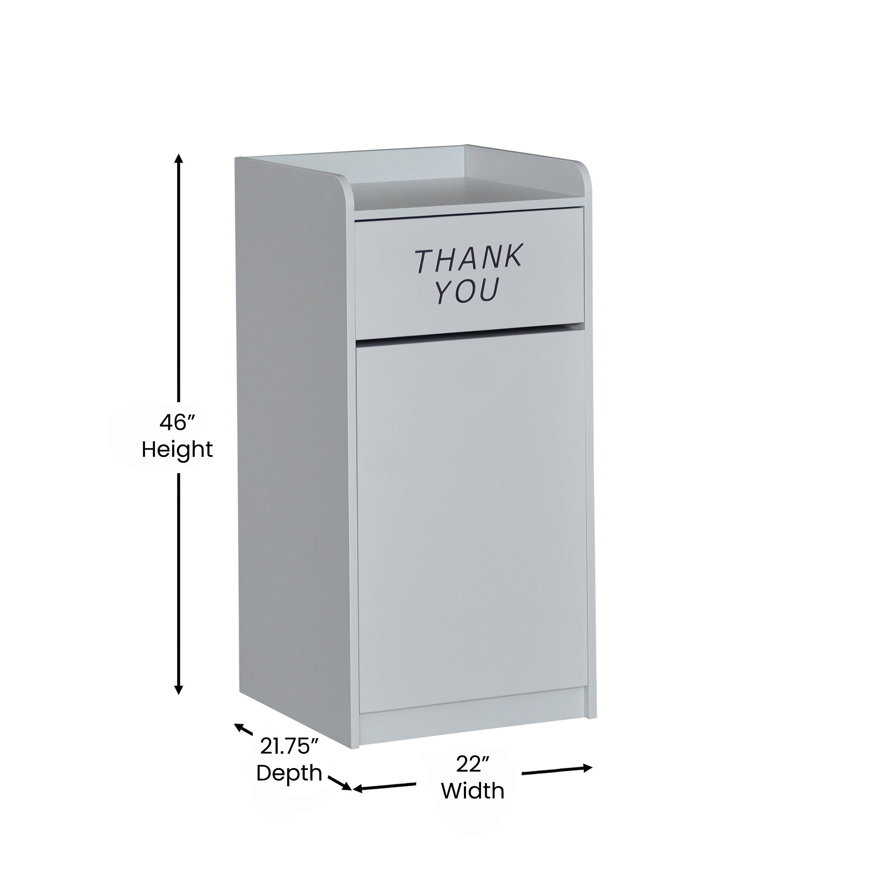 THANK YOU  
46" Height  
21.75" Depth  
22" Width