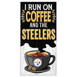 Fan Creations - Pittsburgh Steelers 6" x 12" Coffee Wall Art - Multicolor
