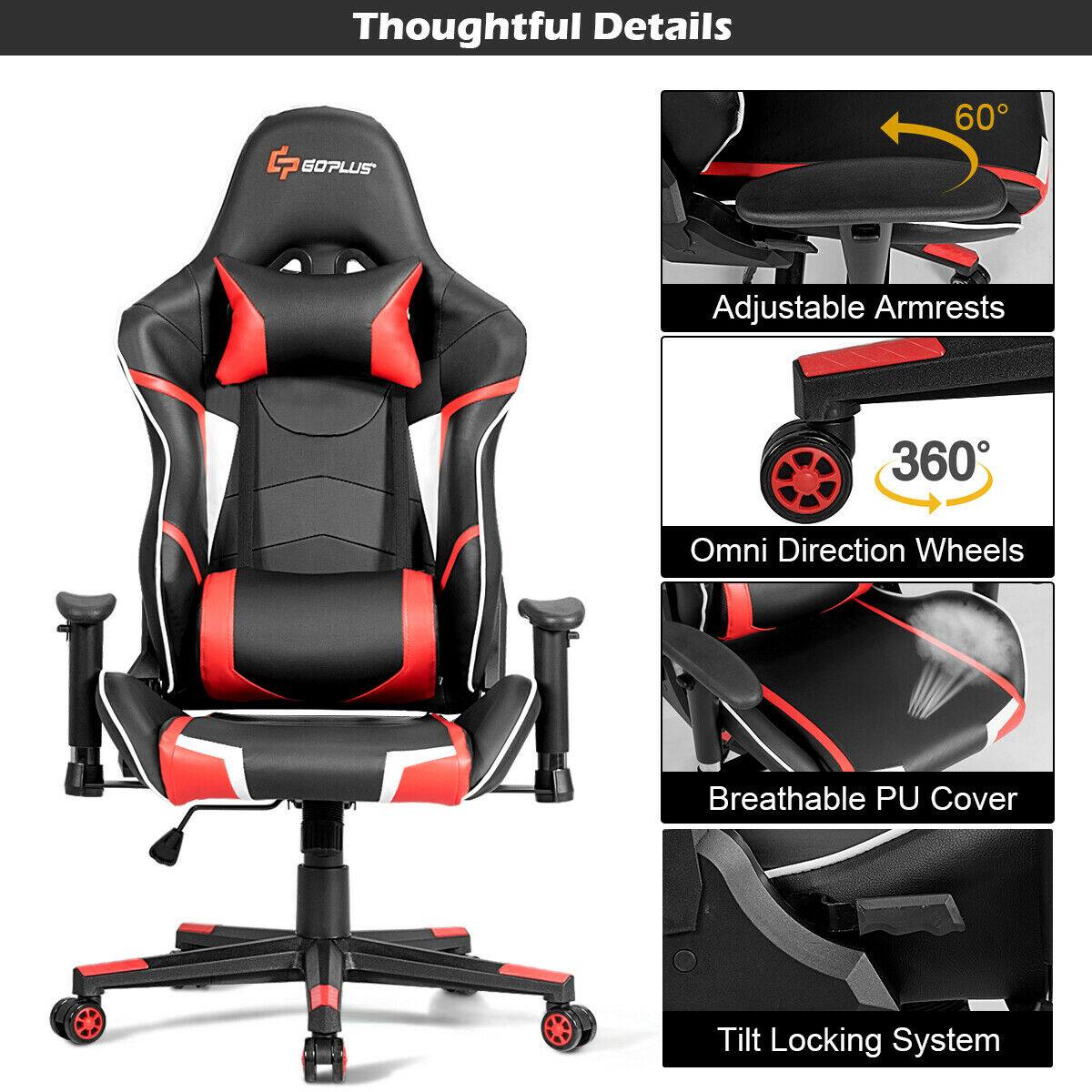 Thoughtful Details

- Adjustable Armrests
- 360° Omni Direction Wheels
- Breathable PU Cover
- Tilt Locking System