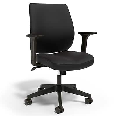 Staples - Staples® Essentials Ergonomic Fabric Swivel Task Chair, (UN59380) - Black