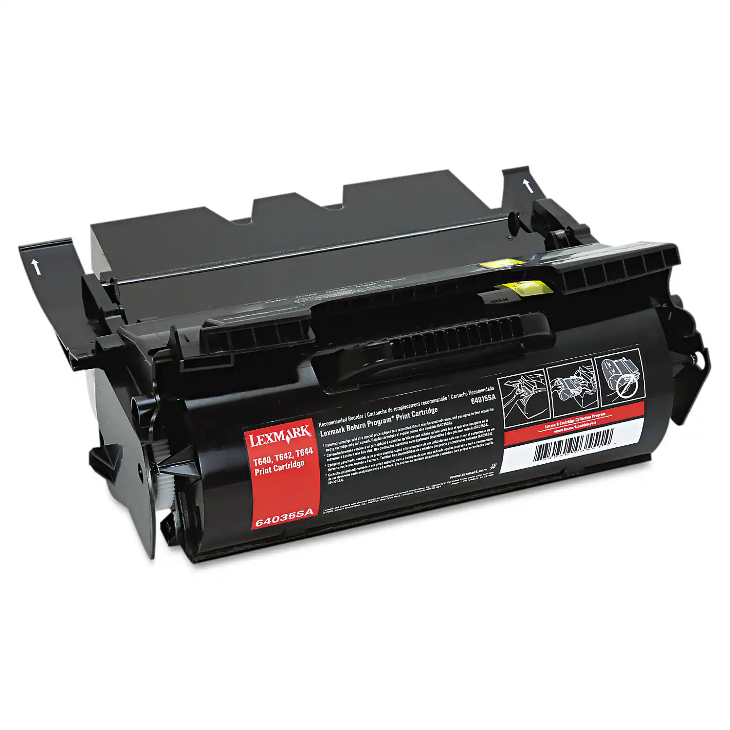 AA Tartuadee Recetenive - 64015SA Carumalo a - Cartridge -s & Ieorar Print - Reconmeoted Return Program* - Lexmark MEN - LEXMARK T640, T642, T644 - T640, Cartridge Print 640358A