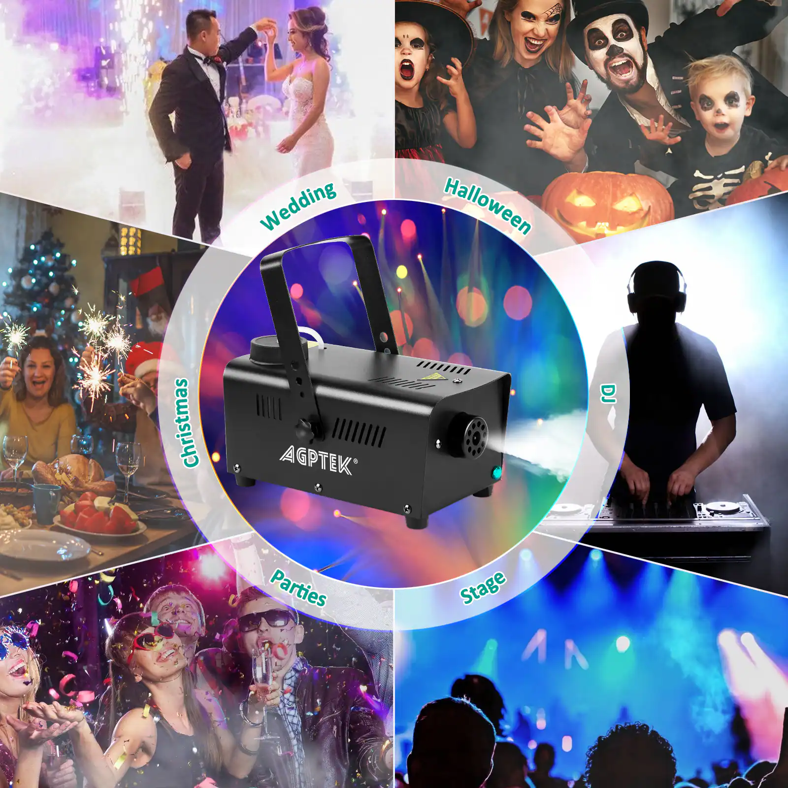 Wedding, Halloween, Christmas, Parties, Stage, AGPTEK DJ