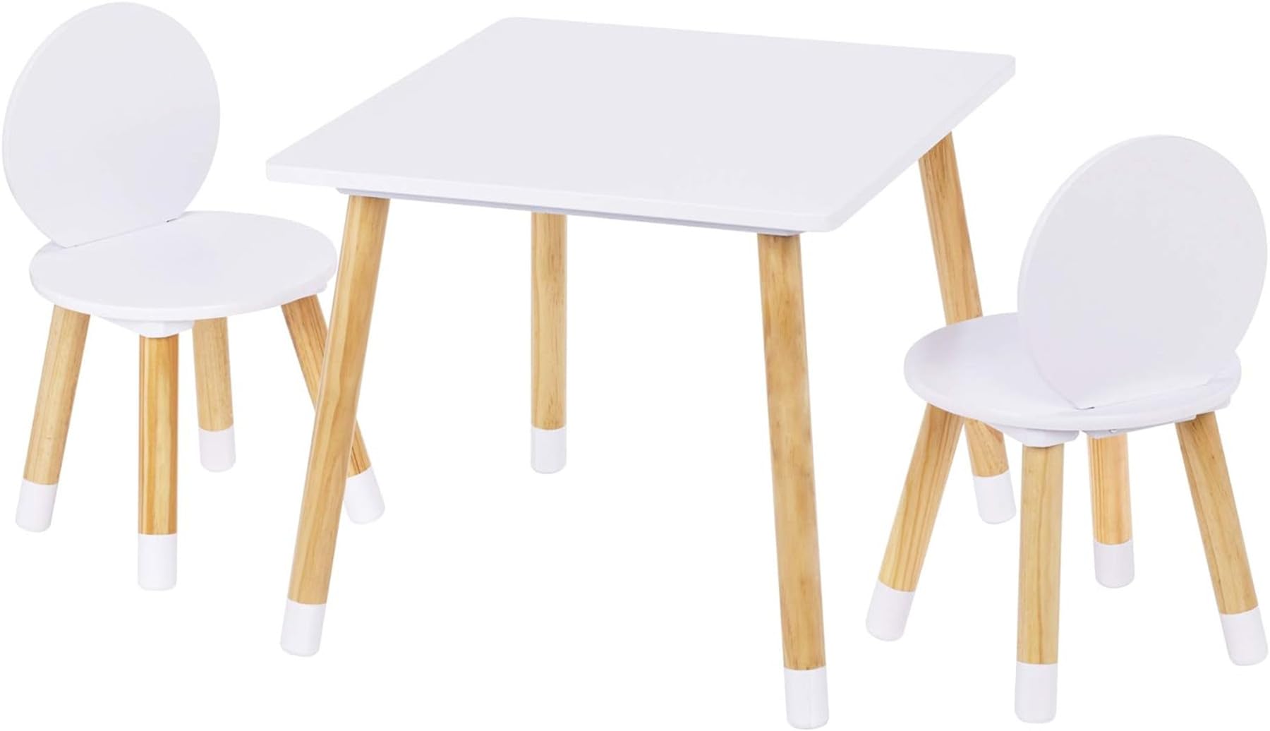 Square Table with Round Chairs