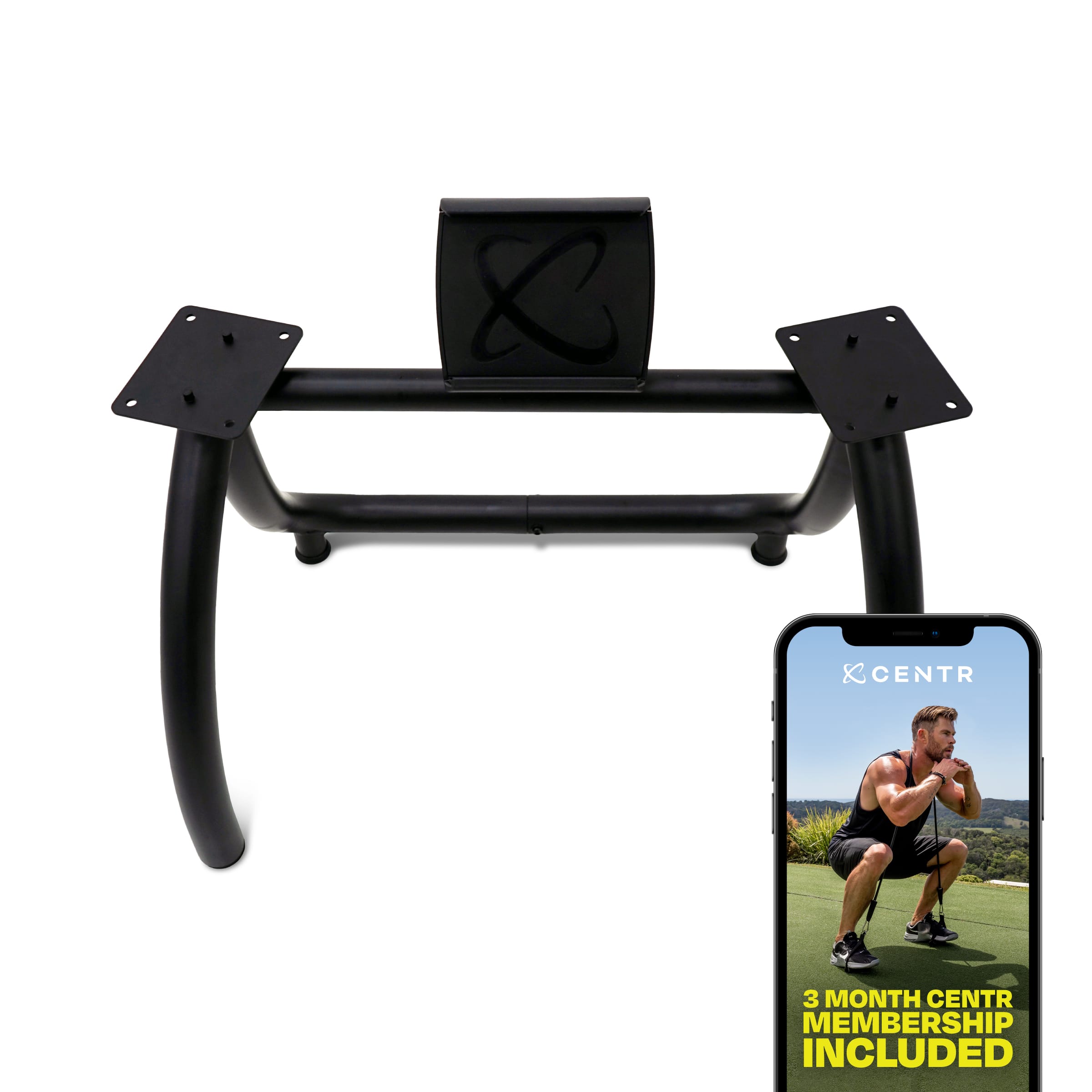 The text on the image reads "X CENTR 3 MONTH CENTR MEMBERSHIP INCLUDED."