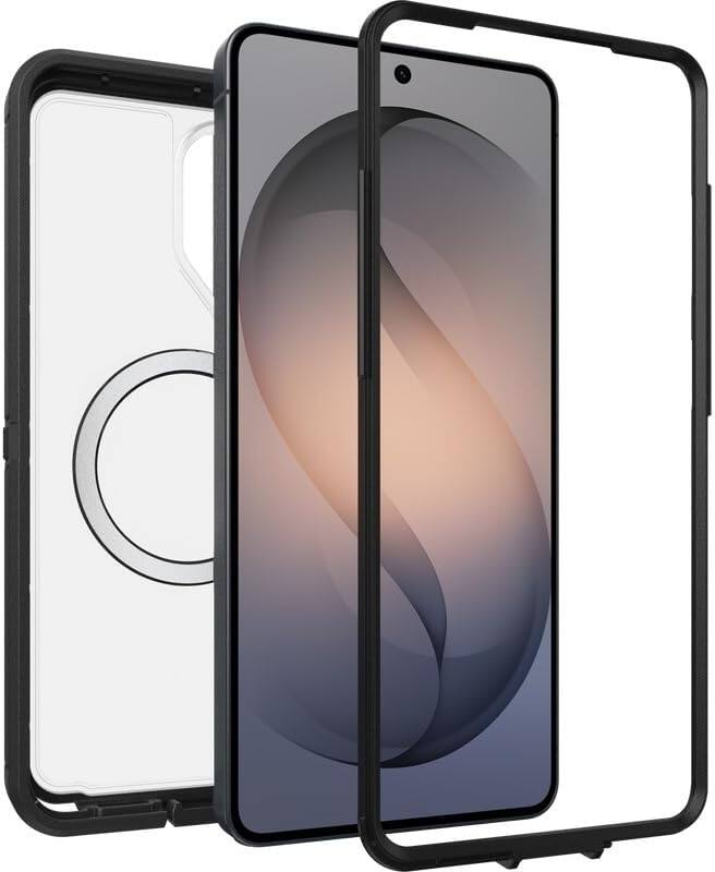 Alt View 3. OtterBox - OtterBox Galaxy S26 Ultra Bundle: Defender Series XT Case & Screen Protector, Built-in Magnets, Tough, Rugged & Durable - Dark Side (Clear/Black).