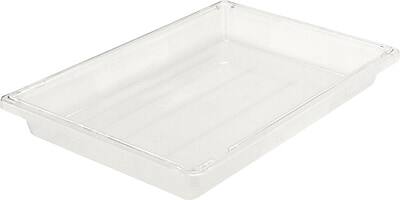 Front. RubberMaid - Rubbermaid® Food/Tote Box, 5 gal, Clear, 3 1/2"H x 18"W x 26"D - Clear.