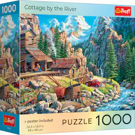 Trefl - Red Cottage by the River 1000 piece Puzzle