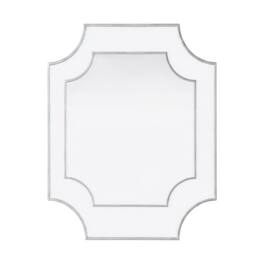 Elegant Kitchen and Bath - Notched Metal Mirror 27x32 inch - Silver
