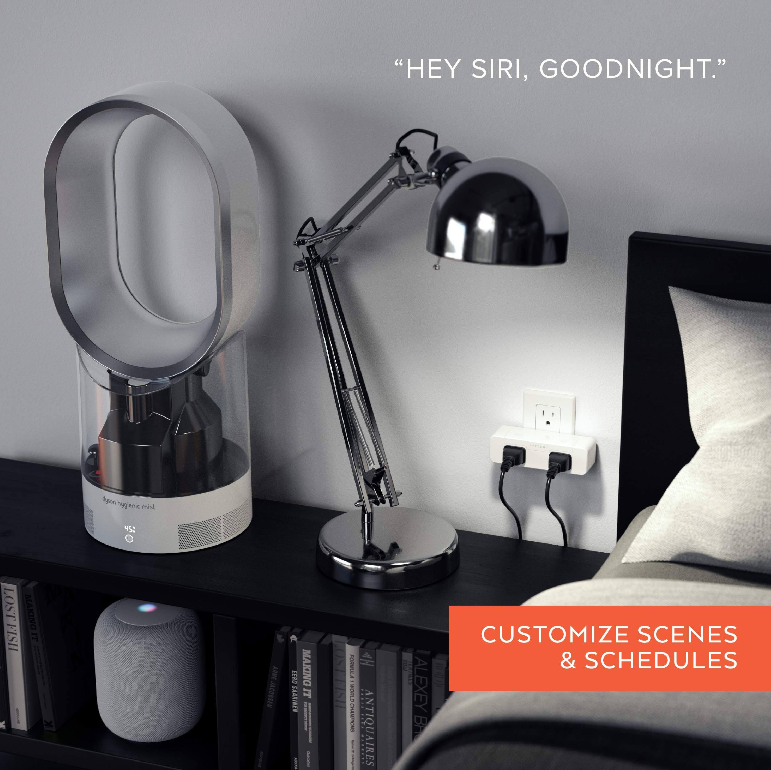 "HEY SIRI, GOODNIGHT."

CUSTOMIZE SCENES & SCHEDULES