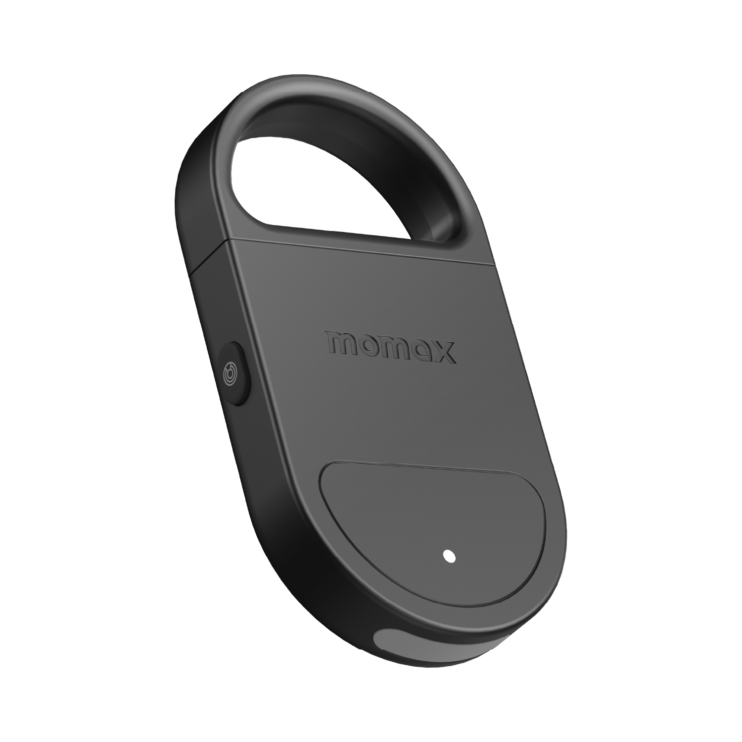 Angle. Momax - PinBuzz Rechargeable Anti-Theft Personal Alarm With Find My Locator, Black - Black.