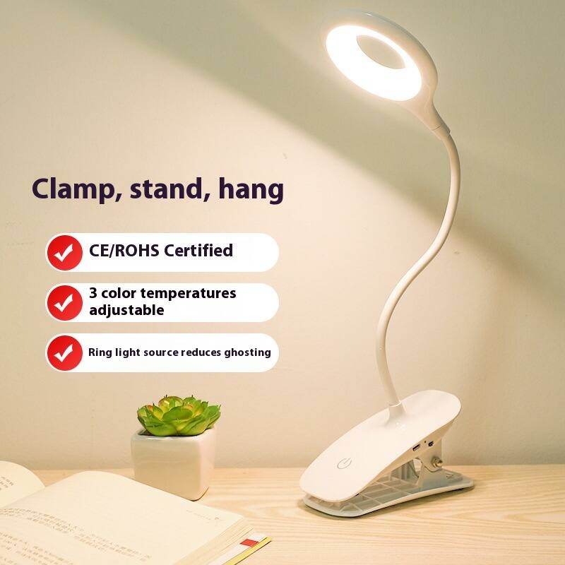 Clamp, stand, hang

- CE/ROHS Certified
- 3 color temperatures adjustable
- Ring light source reduces ghosting