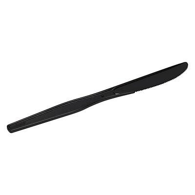 Alt View 4. Dixie - Individually Wrapped Plastic Knife, Heavy-Weight, 1000/Carton - Black.